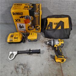 HOUSTON LOCATION - AS-IS DEWALT 20V XR Lithium-Ion Cordless Hammer Drill Kit with 8.0 Ah Battery, Charger and Kit Bag