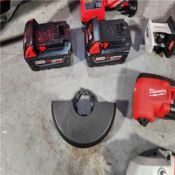 HOUSTON LOCATION - AS-IS M18 18-Volt Lithium-Ion Cordless Combo Kit (9-Tool) with (2) Batteries, Charger, and Tool Bag