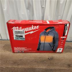 AS-IS Milwaukee M12 12-Volt Cordless Gray Heated Jacket Hoodie Kit (X-Large)