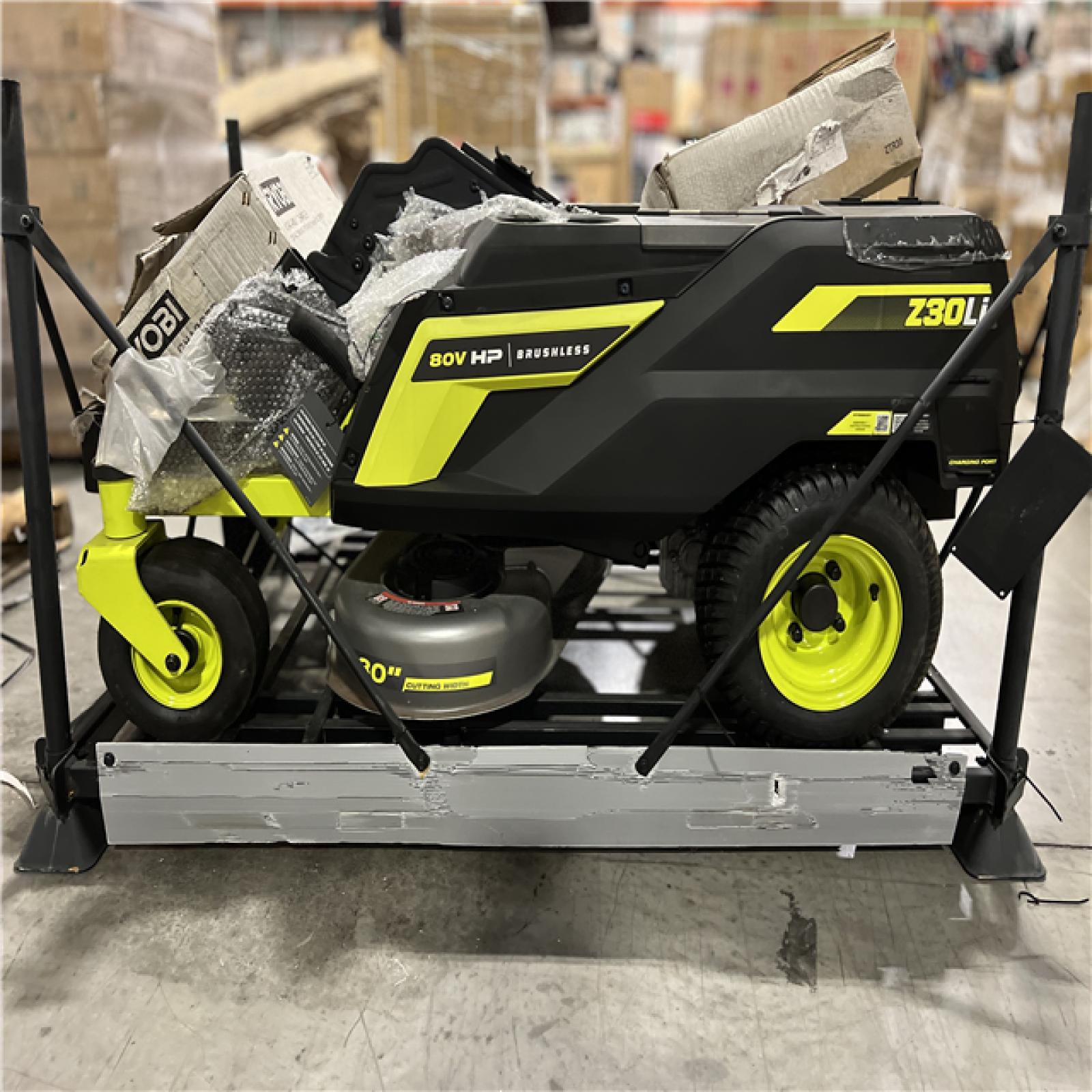 DALLAS LOCATION - RYOBI 80V HP Brushless 30 in. Battery Electric Cordless Zero Turn Riding Mower