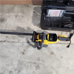 Houston location -AS-IS DEWALT FLEXVOLT 60V MAX 20 in. Brushless Electric Cordless Chainsaw Kit and Carry Case with (1) FLEXVOLT 4 Ah Battery & Charger (NO BATTERY ONLY CHARGER)
