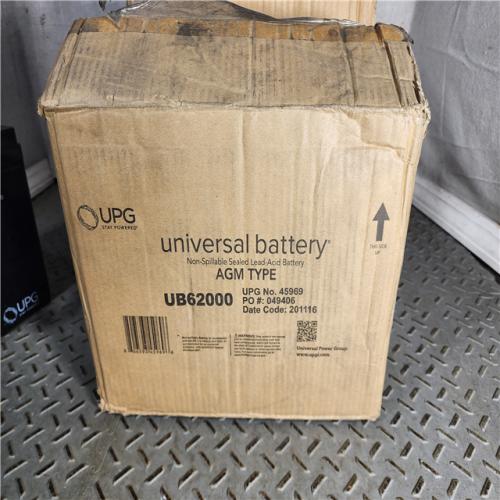 HOUSTON LOCATION - AS-IS (NEW) UPG UB62000 6V 200Ah AGM Group 27 Battery for Electric Pallet Jacks M83CHP06V27 Solar Off Grid Backup RV Camper Marine Boat