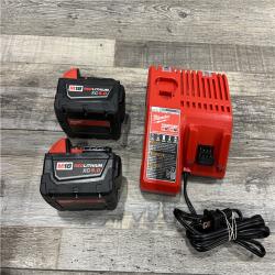 AS-IS Milwaukee M18 18-Volt Lithium-Ion XC Starter Kit with Two 5.0Ah Batteries / Charger (48-59-1852B)