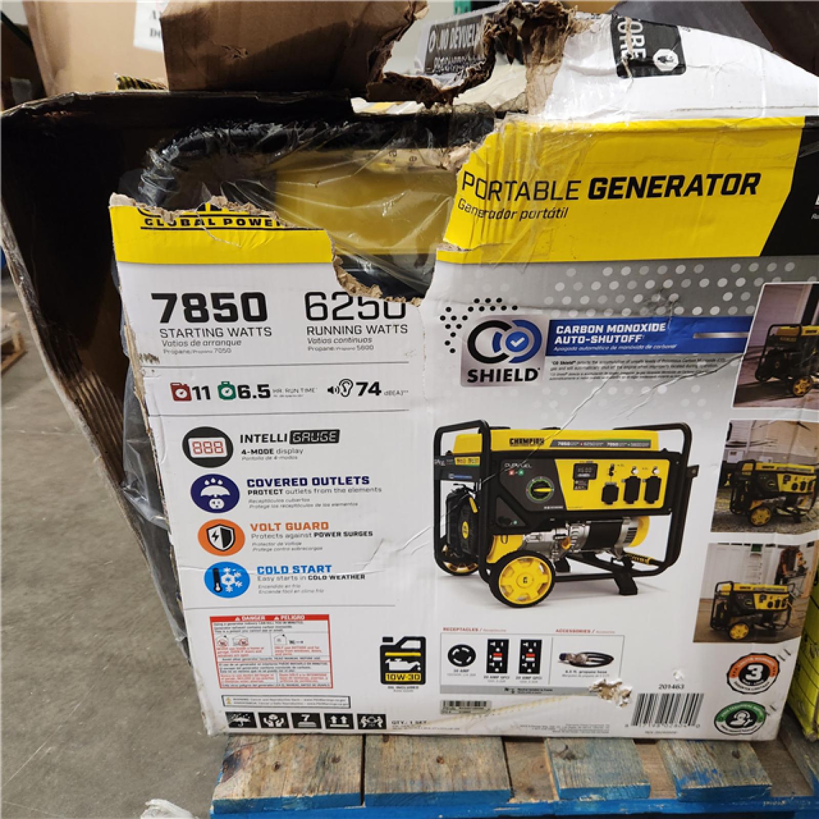 Dallas Location - As-Is Champion Power Equipment 7850/6250-Watt Portable Generator