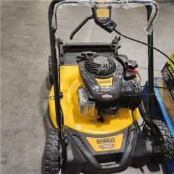 DALLAS LOCATION - AS-IS DEWALT 21 in. 150cc Briggs and Stratton 625ex Engine Rear Wheel Drive 2-in-1 Gas Self Propelled Walk Behind Lawn Mower