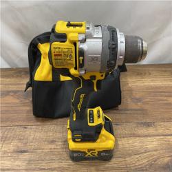 AS IS DEWALT 20V XR Lithium-Ion Cordless Hammer Drill Kit with 8.0 Ah Battery, Charger and Kit Bag