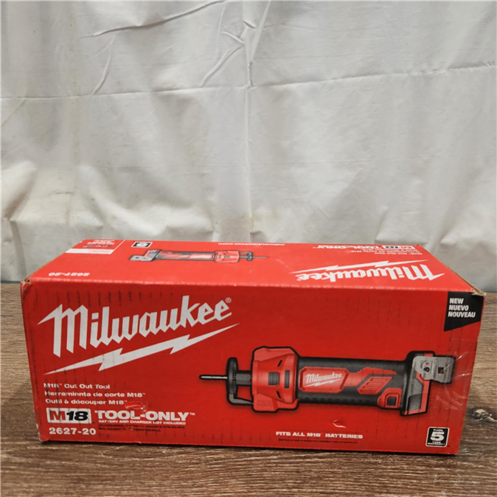 AS-IS Milwaukee M18 18-Volt Lithium-Ion Cordless Drywall Cut Out Tool (Tool-Only)