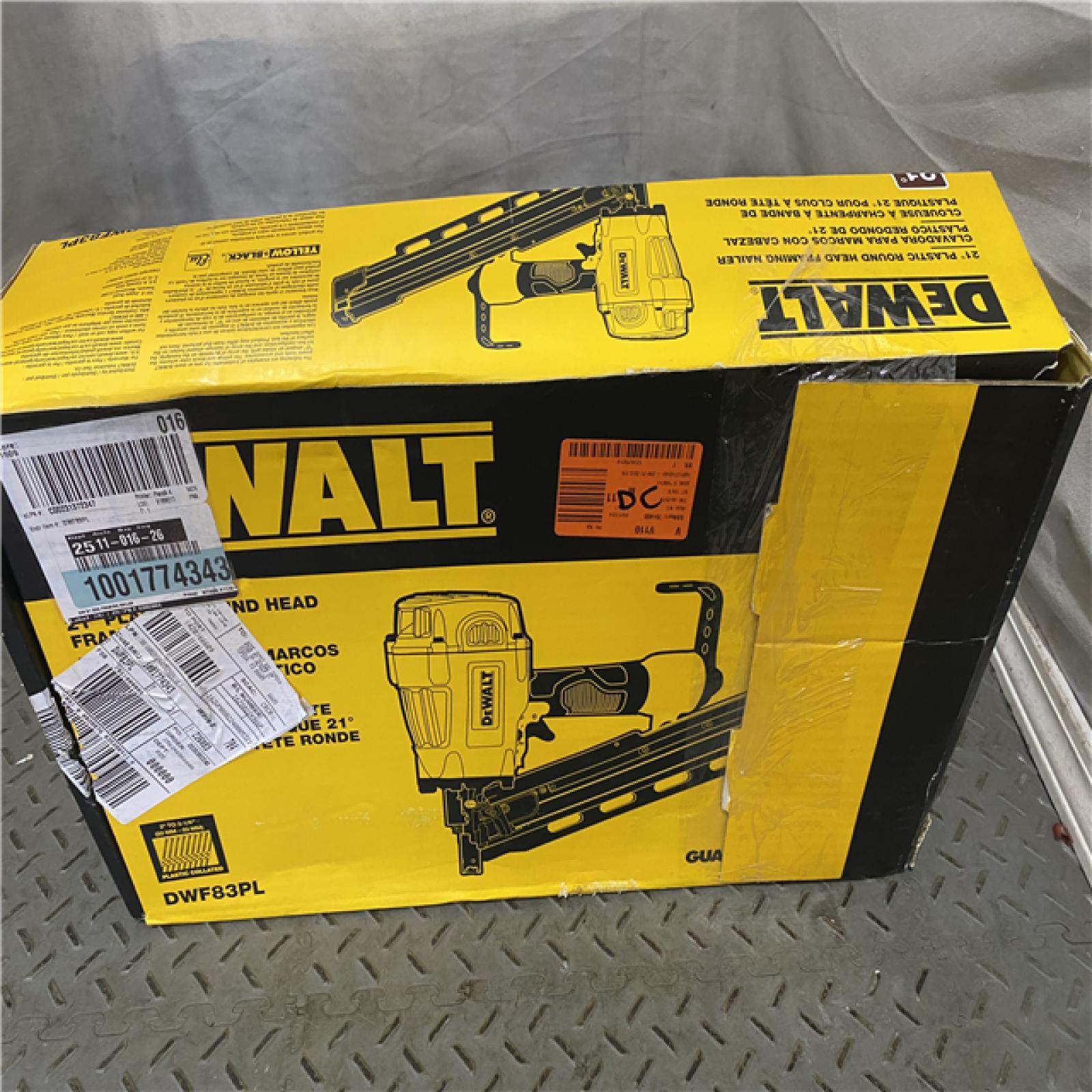 Houston location AS-IS  DEWALT 21 Pneumatic Collated Framing Nailer