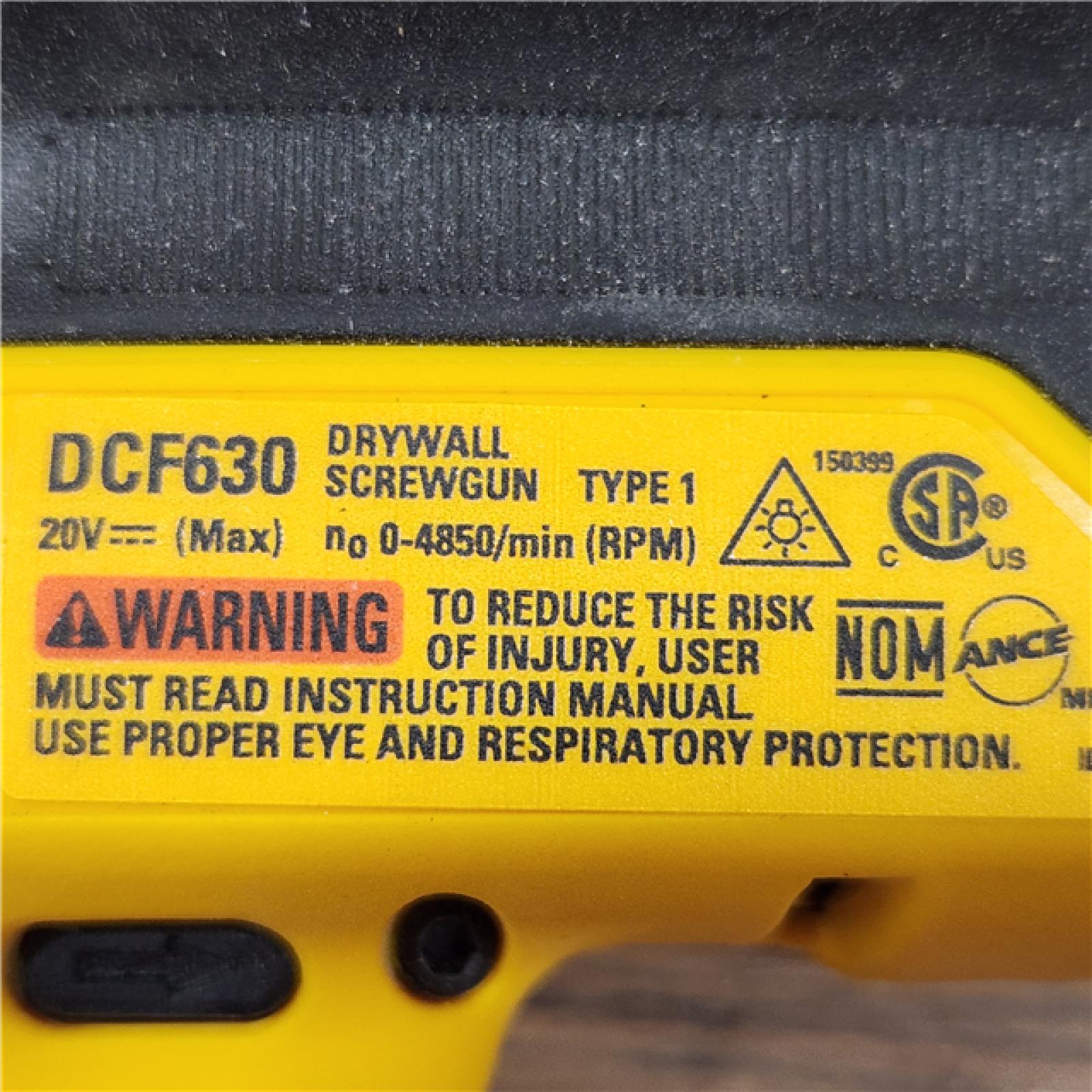 AS-IS DeWalt DCF630B 20V Cordless Brushless Screw Gun (Tool Only)