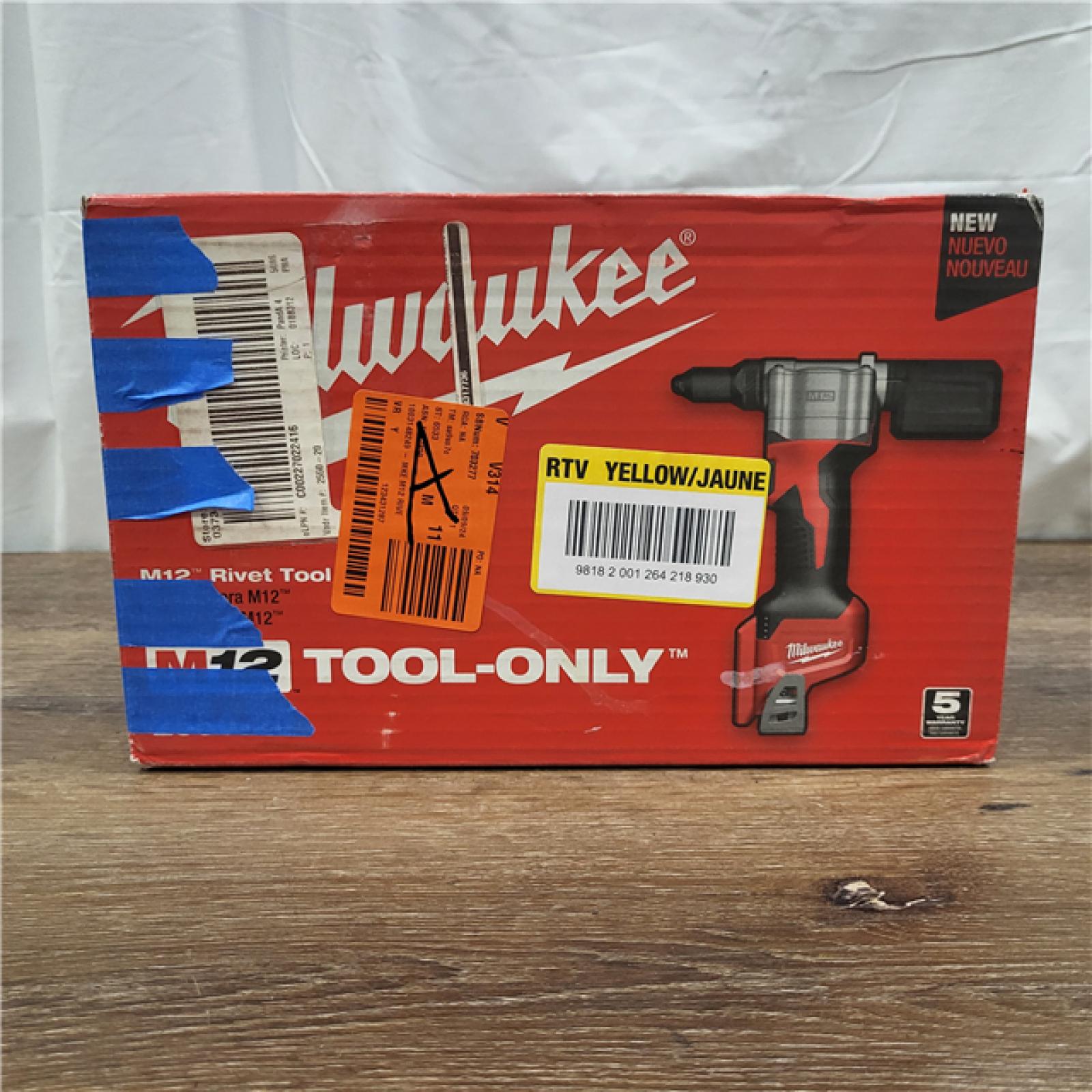 AS-IS M12 12-Volt Lithium-Ion Cordless Rivet Tool (Tool-Only)