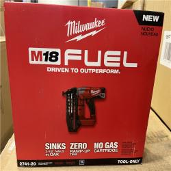 NEW! Milwaukee M18 FUEL 18-Volt Lithium-Ion Brushless Cordless 16-Gauge Straight Finish Nailer (Tool Only)