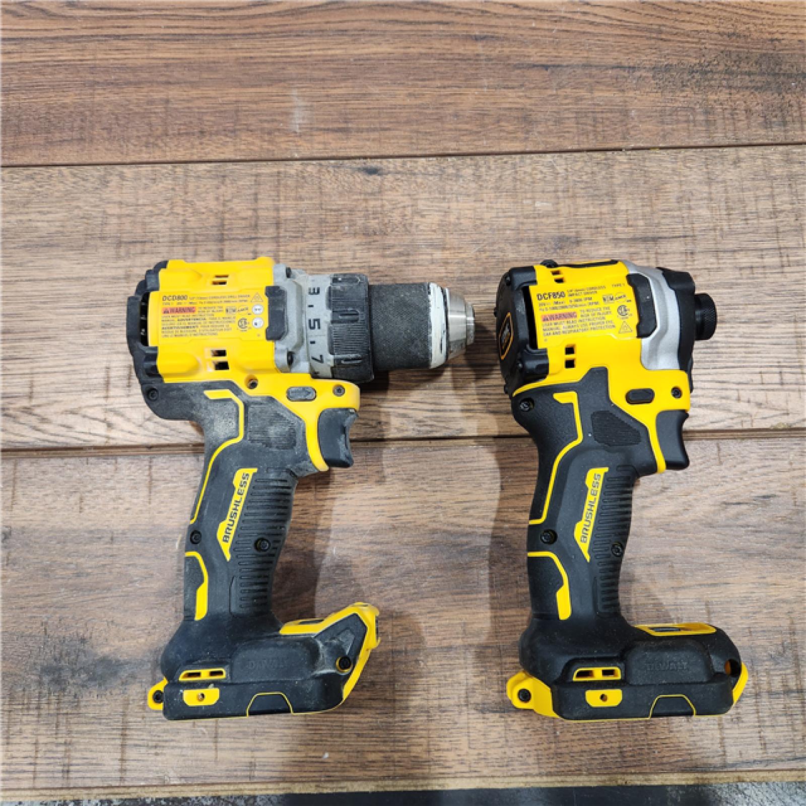 AS-IS 20V MAX XR Cordless Drill/Driver, ATOMIC Impact Driver 2 Tool Combo Kit, (2) 2.0Ah Batteries, Charger, and Bag