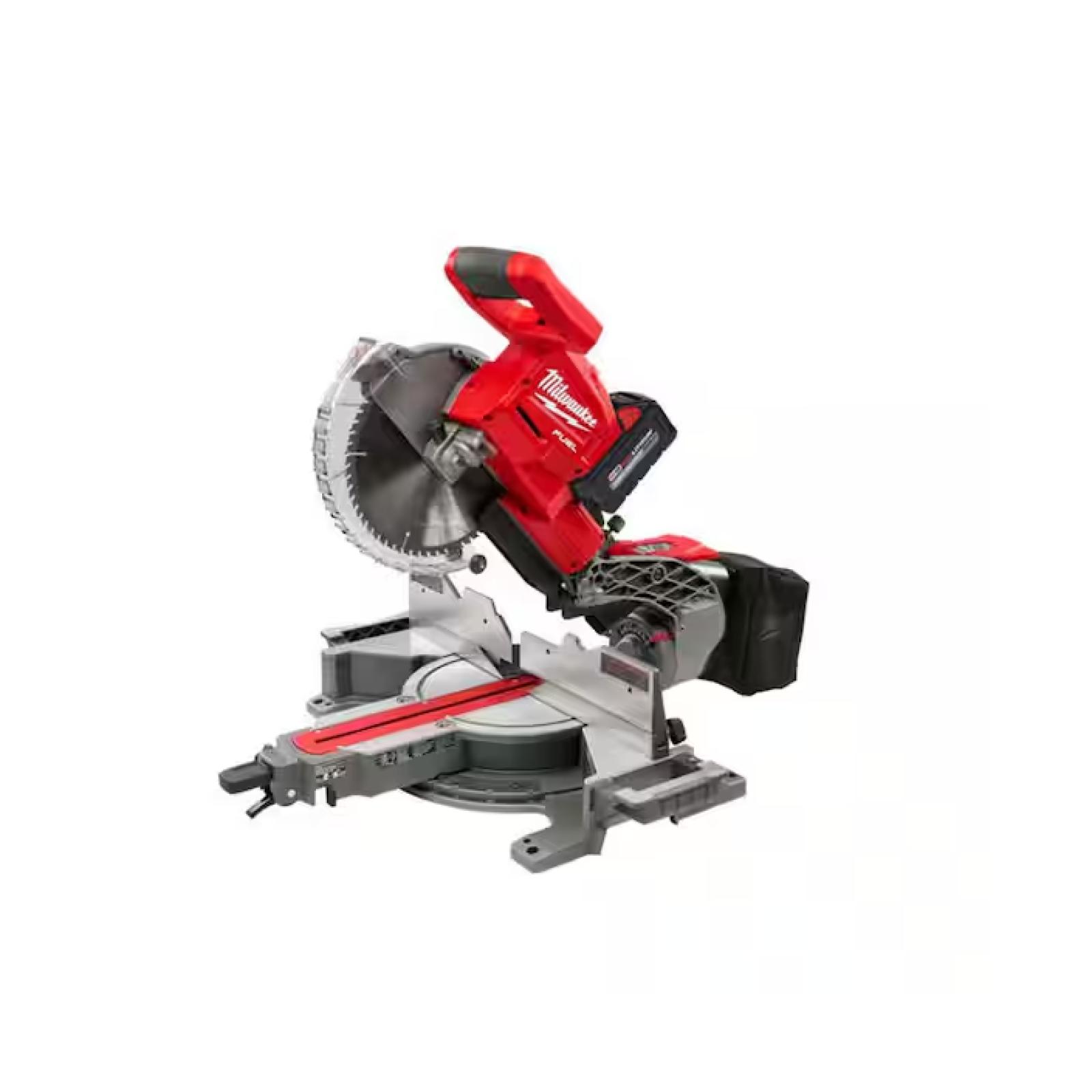 NEW! - Milwaukee M18 FUEL 18V 10 in. Lithium-Ion Brushless Cordless Dual Bevel Sliding Compound Miter Saw Kit with One 8.0 Ah Battery