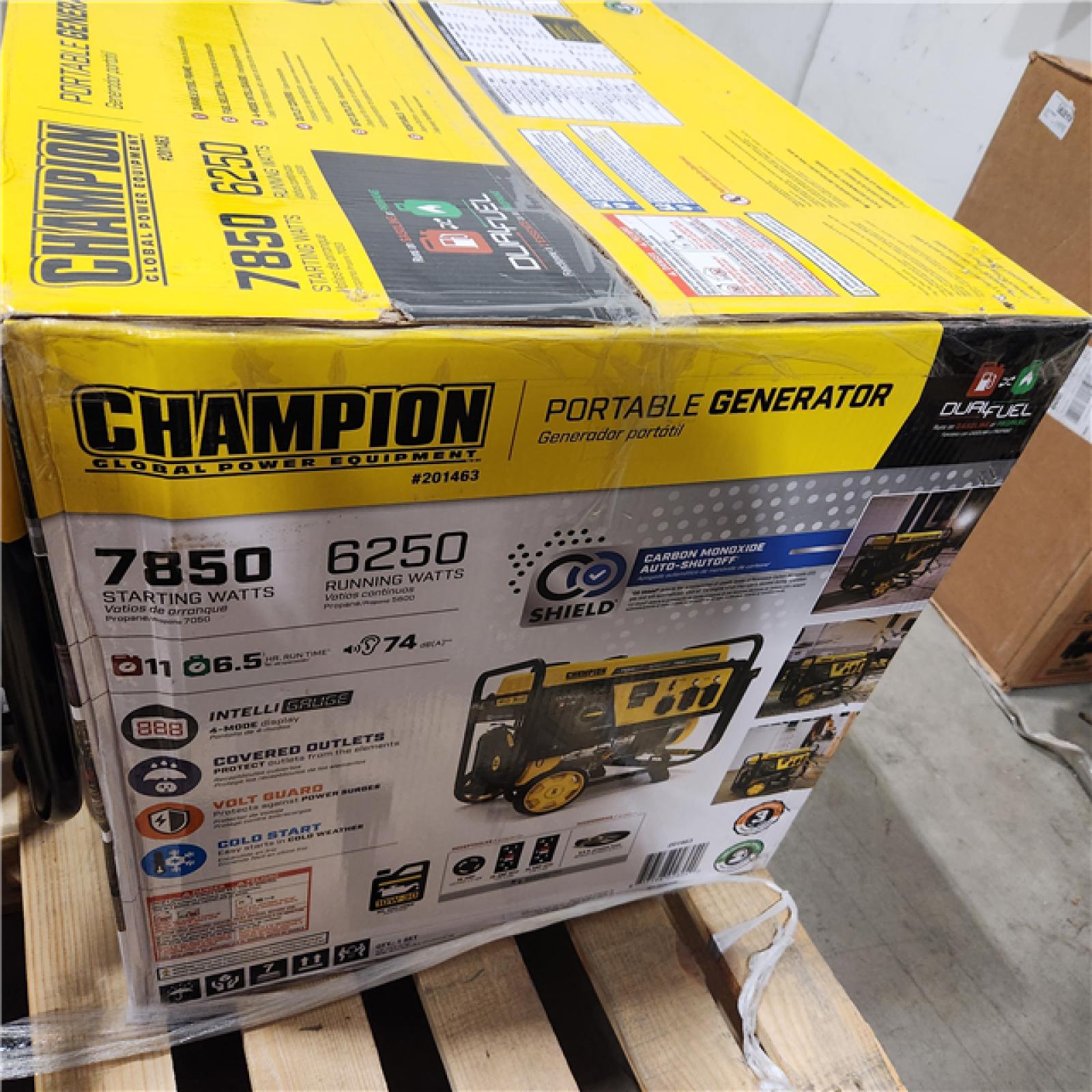 Dallas Location - As-Is Champion 201463 7850W Dual Fuel Generator