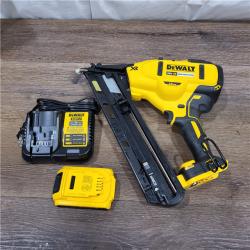 AS-IS DEWALT 20V MAX XR 15 Ga. Cordless 34 Deg Nailer 20 V