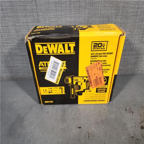 HOUSTON LOCATION - AS-IS Dewalt DCH172B MAX Atomic 20V 5/8 Inch Brushless Cordless SDS Plus Rotary Hammer (Tool Only)