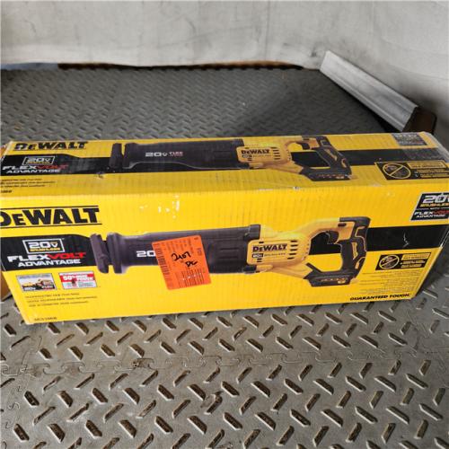 Houston location AS-IS DEWALT 20V MAX Lithium Ion Cordless Brushless Reciprocating Saw with FLEXVOLT ADVANTAGE (Tool Only)