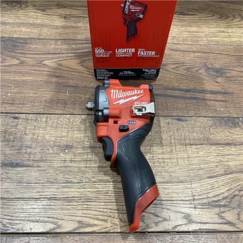 AS IS Milwaukee M12 FUEL M12 3/8 in. Cordless Brushless High Torque Impact Wrench Tool Only