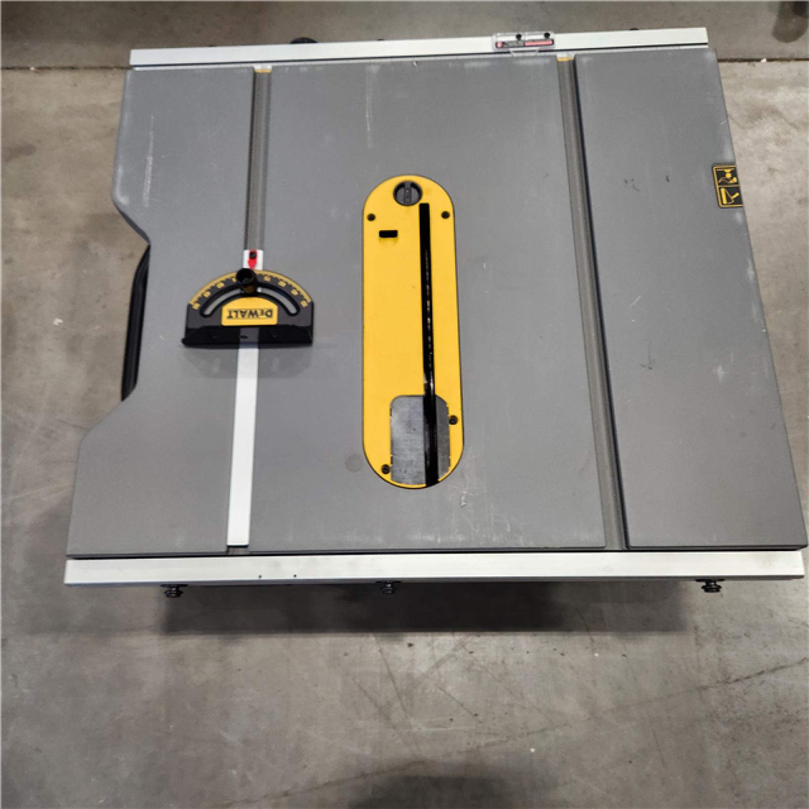 AS-IS DEWALT 15 Amp Corded 10 in. Job Site Table Saw with Rolling Stand