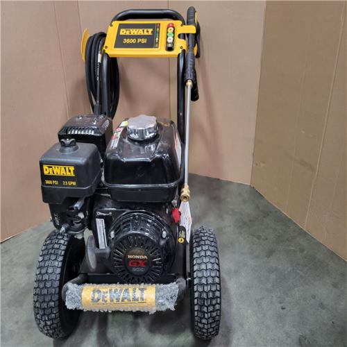 CALIFORNIA AS-IS DEWALT HIGH PERFORMANCE EASY START HONDA GX 200 3600 PSI GAS PRESSURE WASHER