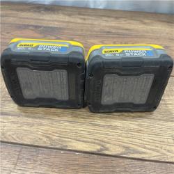 AS-IS DEWALT POWERSTACK 20V Lithium-Ion 5.0Ah Battery Pack (2 Pack)