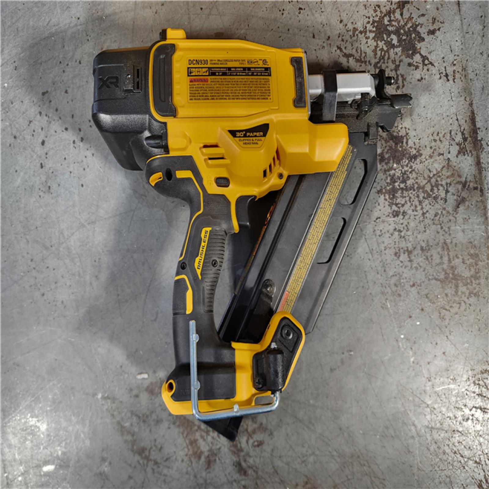 HOUSTON LOCATION - AS-IS DEWALT 20-Volt 30Â° Cordless Framing Nailer (Tool-Only)