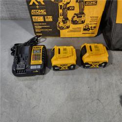 HOUSTON LOCATION - AS-IS (APPEARS LIKE NEW) DEWALT 20V MAX XR Hammer Drill and ATOMIC Impact Driver 2 Tool Cordless Combo Kit with (2) 4.0Ah Batteries, Charger, and Bag