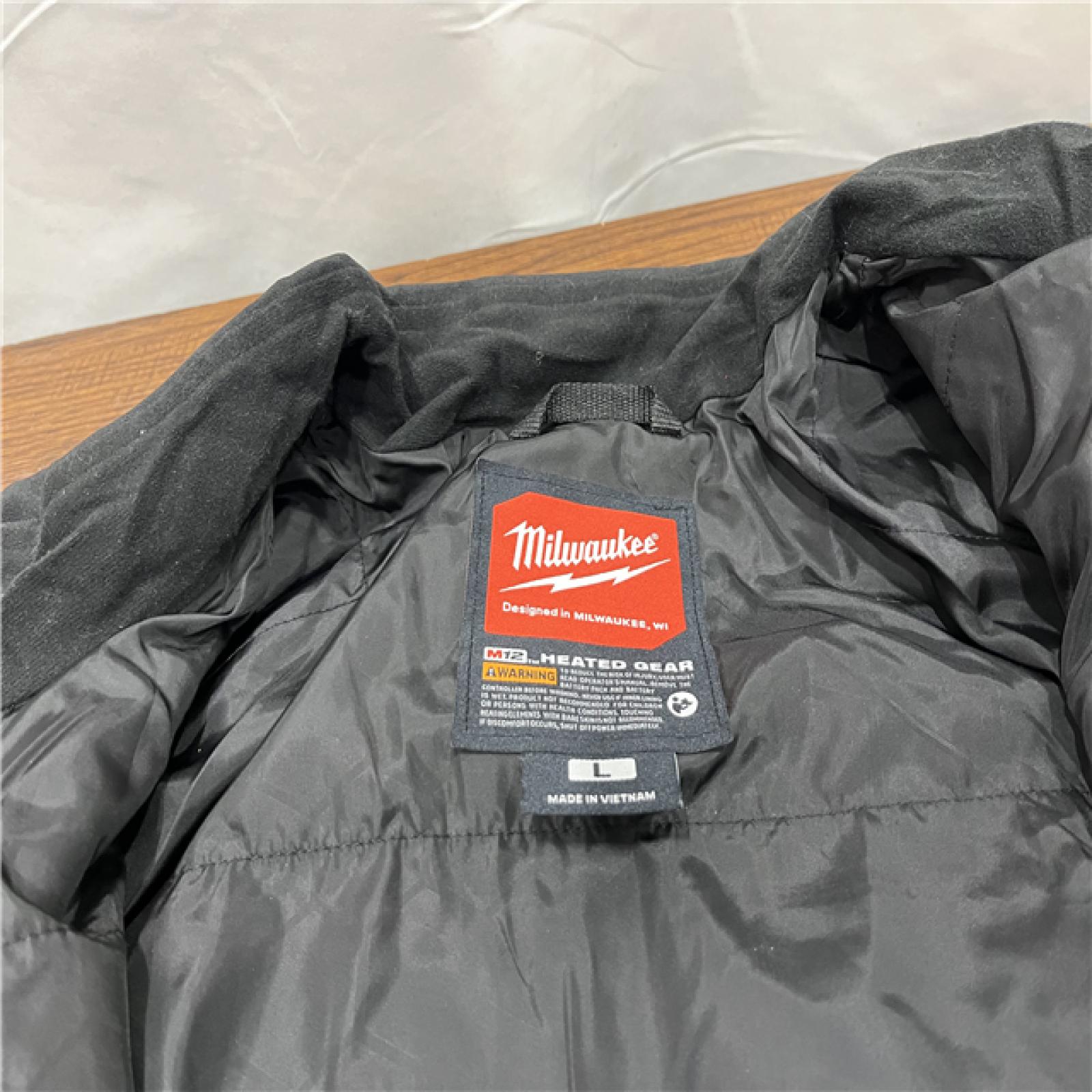 AS--IS Heated Jacket,Zipper,L,Polyester