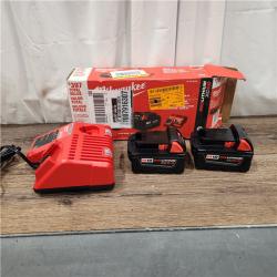 AS IS M18 18-Volt Lithium-Ion XC Starter Kit with Two 5.0Ah Batteries and Charger