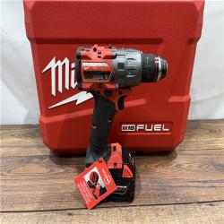 AS IS Milwaukee 2904-22 Hammer Drill Driver Kit with Batteries  Charger & Tool Case  Red