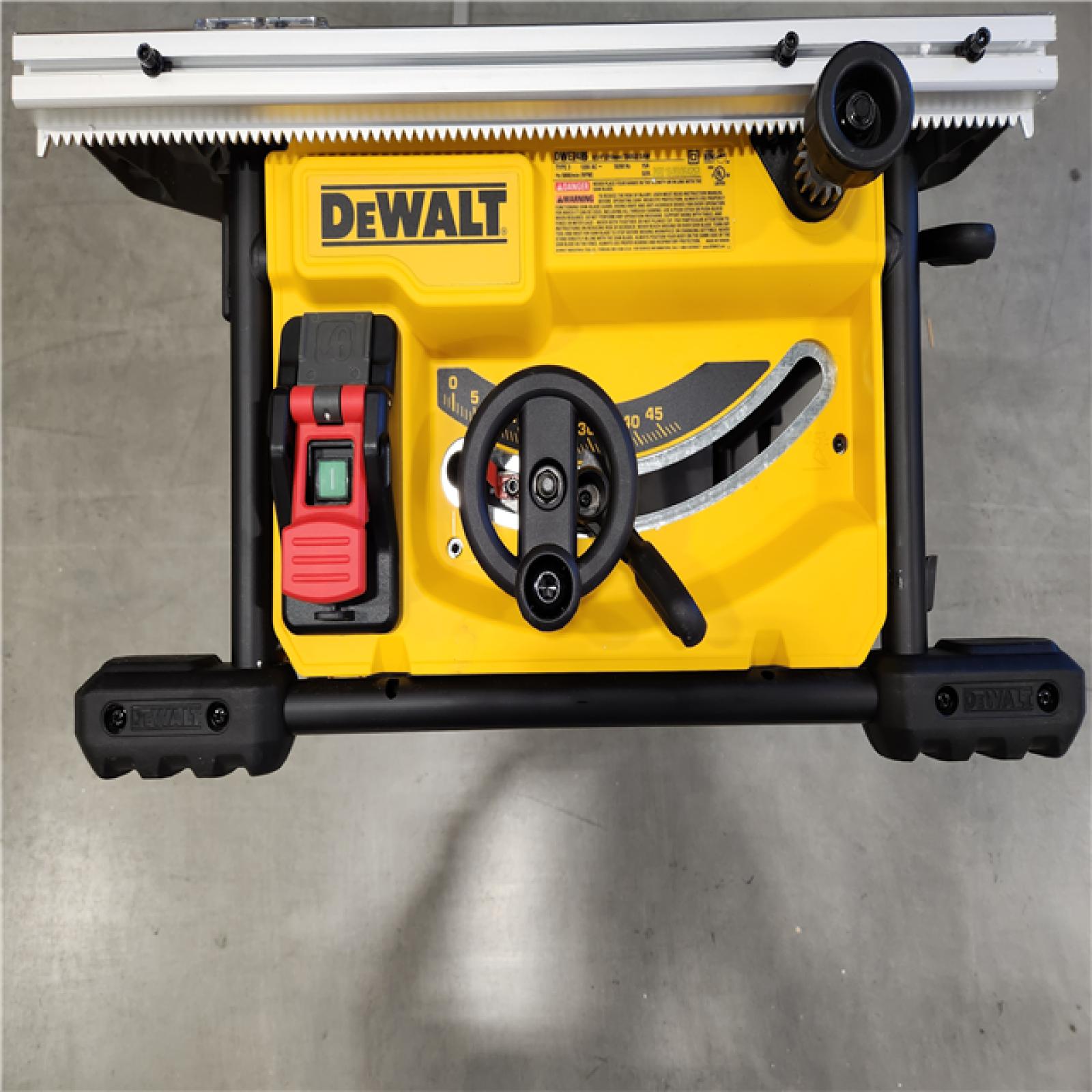 AS-IS DEWALT 15 Amp Corded 8-1/4 in. Compact Portable Jobsite Tablesaw