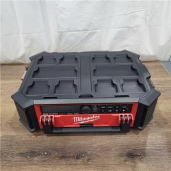 LIKE NEW! Milwaukee 2950-20 18V M18 PACKOUT Lithium-Ion Cordless Radio + Charger (Tool Only)