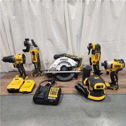 AS IS Dewalt 20-Volt MAX ToughSystem Lithium-Ion 6-Tool Cordless Combo Kit