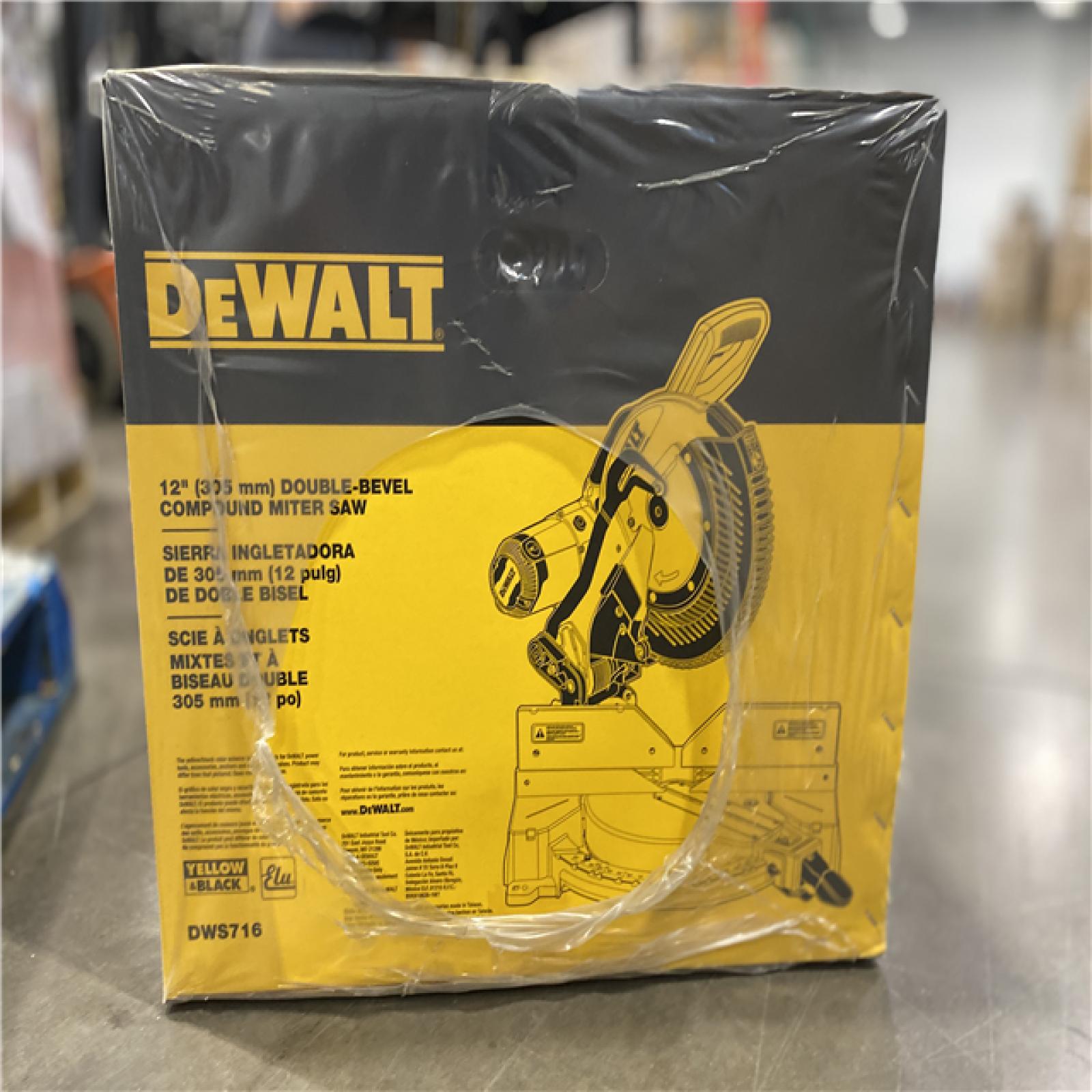 NEW! - DEWALT 15 Amp Corded 12 in. Compound Double Bevel Miter Saw