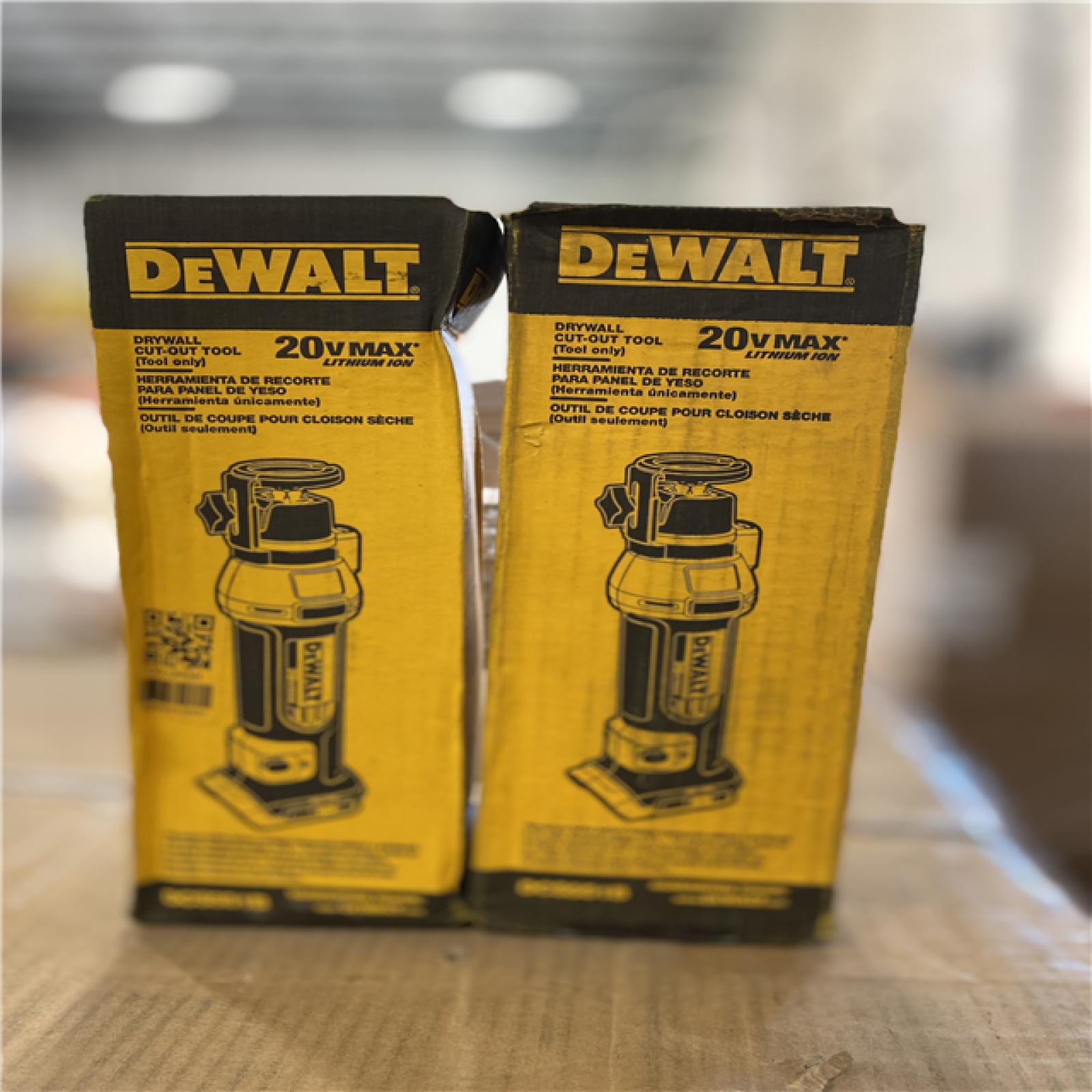 NEW! - DEWALT 20V MAX 1/4 in. and 1/8 in. Cordless Drywall Cut-Out Tool (Tool Only)-(2 UNITS)