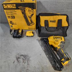 HOUSTON LOCATION - AS-IS DEWALT 20V MAX XR 15 Ga. Cordless 34 Deg Nailer 20 V