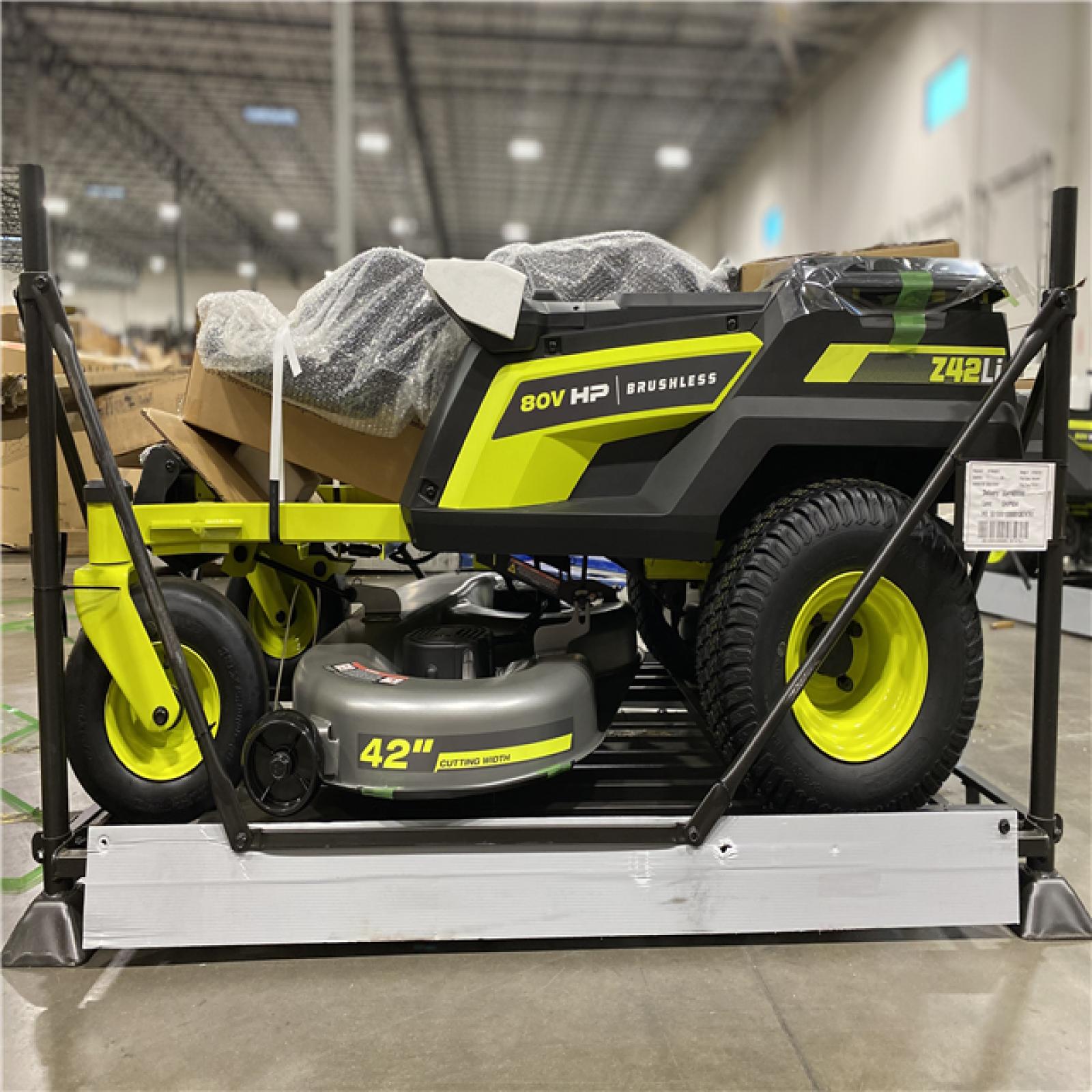 DALLAS LOCATION -  RYOBI 80V HP Brushless 42 in. Battery Electric Cordless Zero Turn Riding Mower