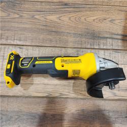 AS-IS DeWalt 20V MAX XR Cordless Brushless 4.5 in. Slide Switch Small Angle Grinder with Kickback Brake (Tool Only)