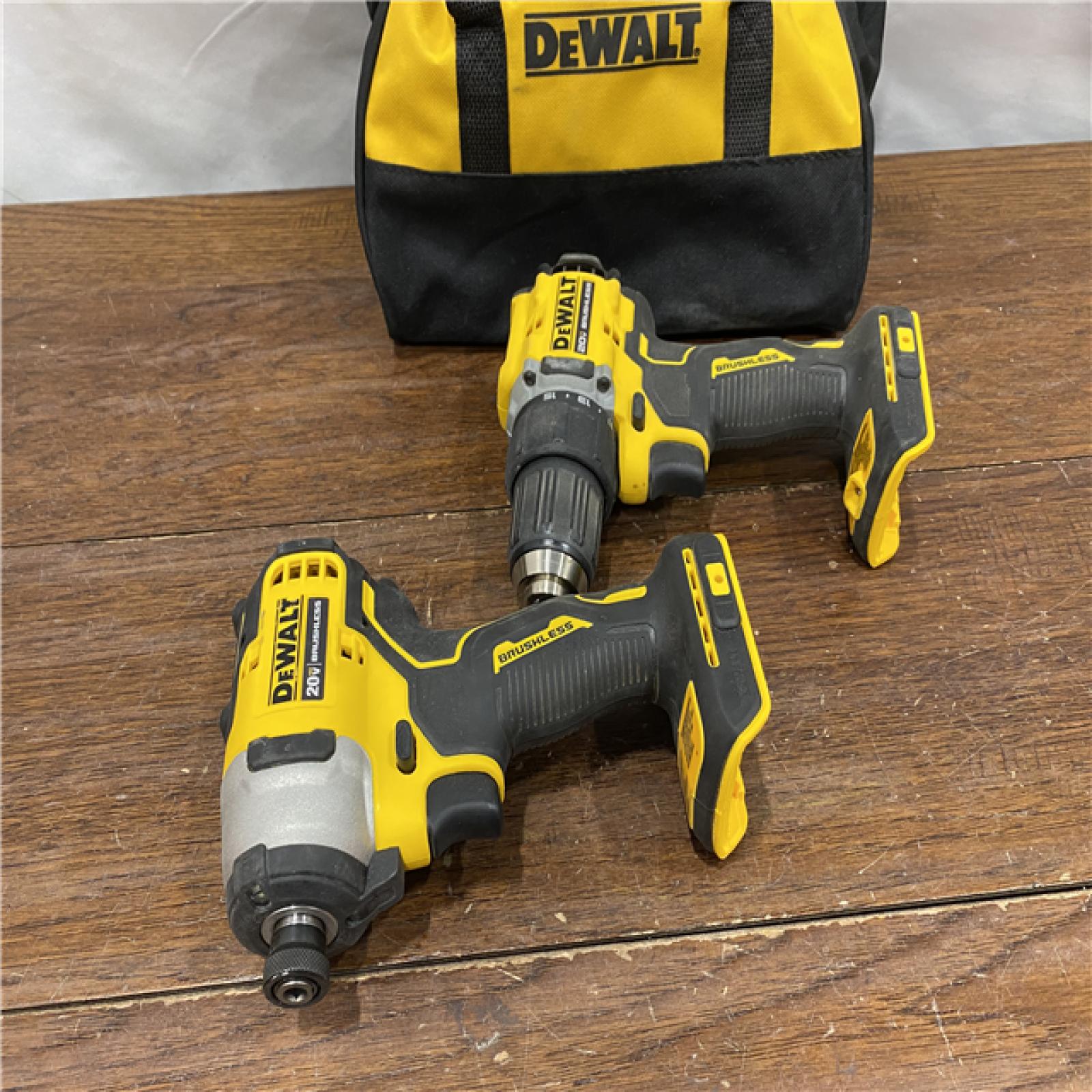 AS-ISDEWALT ATOMIC 20-Volt MAX Lithium-Ion Cordless Combo Kit (2-Tool) with (2) 2.0Ah Batteries, Charger and Bag