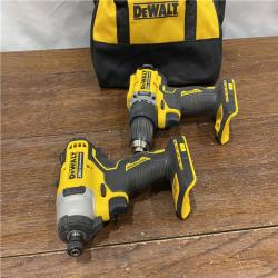 AS-ISDEWALT ATOMIC 20-Volt MAX Lithium-Ion Cordless Combo Kit (2-Tool) with (2) 2.0Ah Batteries, Charger and Bag