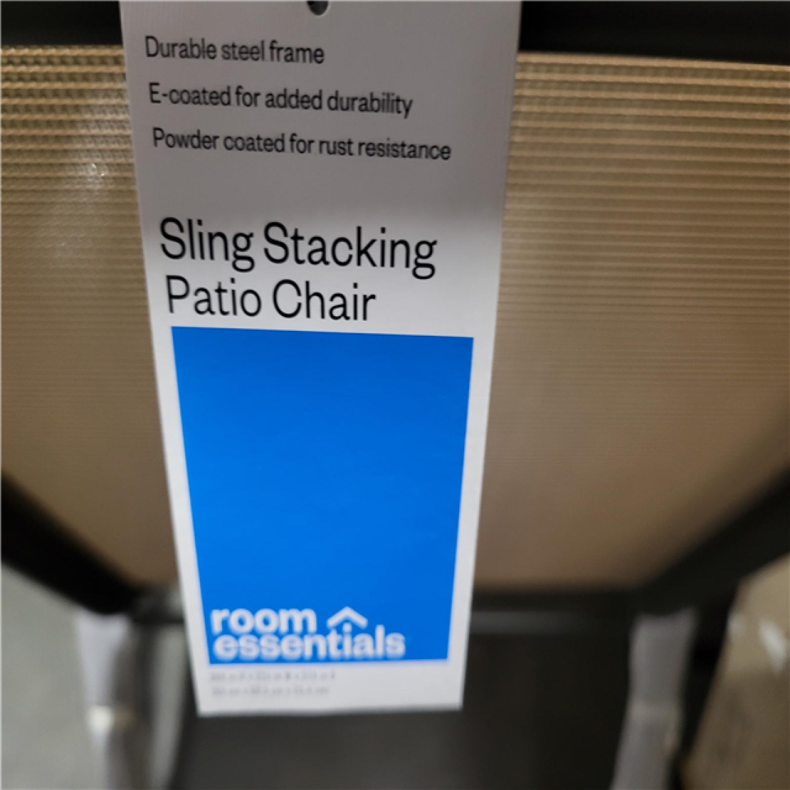 California NEW Room Essentials Sling Stacking Patio Chairs (21 pieces)