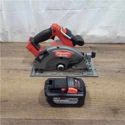 AS-IS M18 FUEL 18V Lithium-Ion Brushless Cordless 7-1/4 in. Circular Saw Kit with One 5.0Ah Battery, Charger, Tool Bag