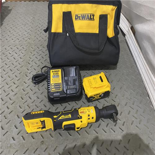 Houston location AS-IS DeWalt DCF512 18v XR Cordless 1/2 Drive Open Head Ratchet Wrench 1 X 2ah Li-ion Charger Bag