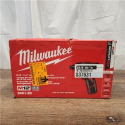 AS-IS Milwaukee 2401-22 - M12 12V Cordless Screwdriver Kit