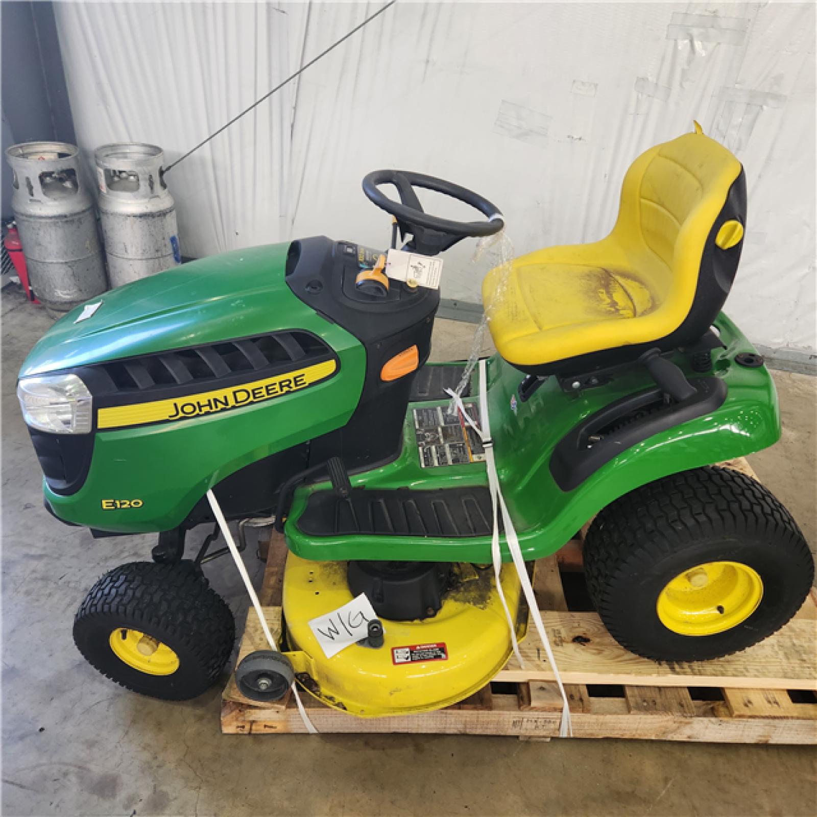 Houston Location - AS-IS John Deere E120 100 series Riding Lawn Mower