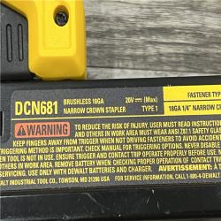 AS-IS DEWALT DCN681D1 20V 18Ga Stapler Kit