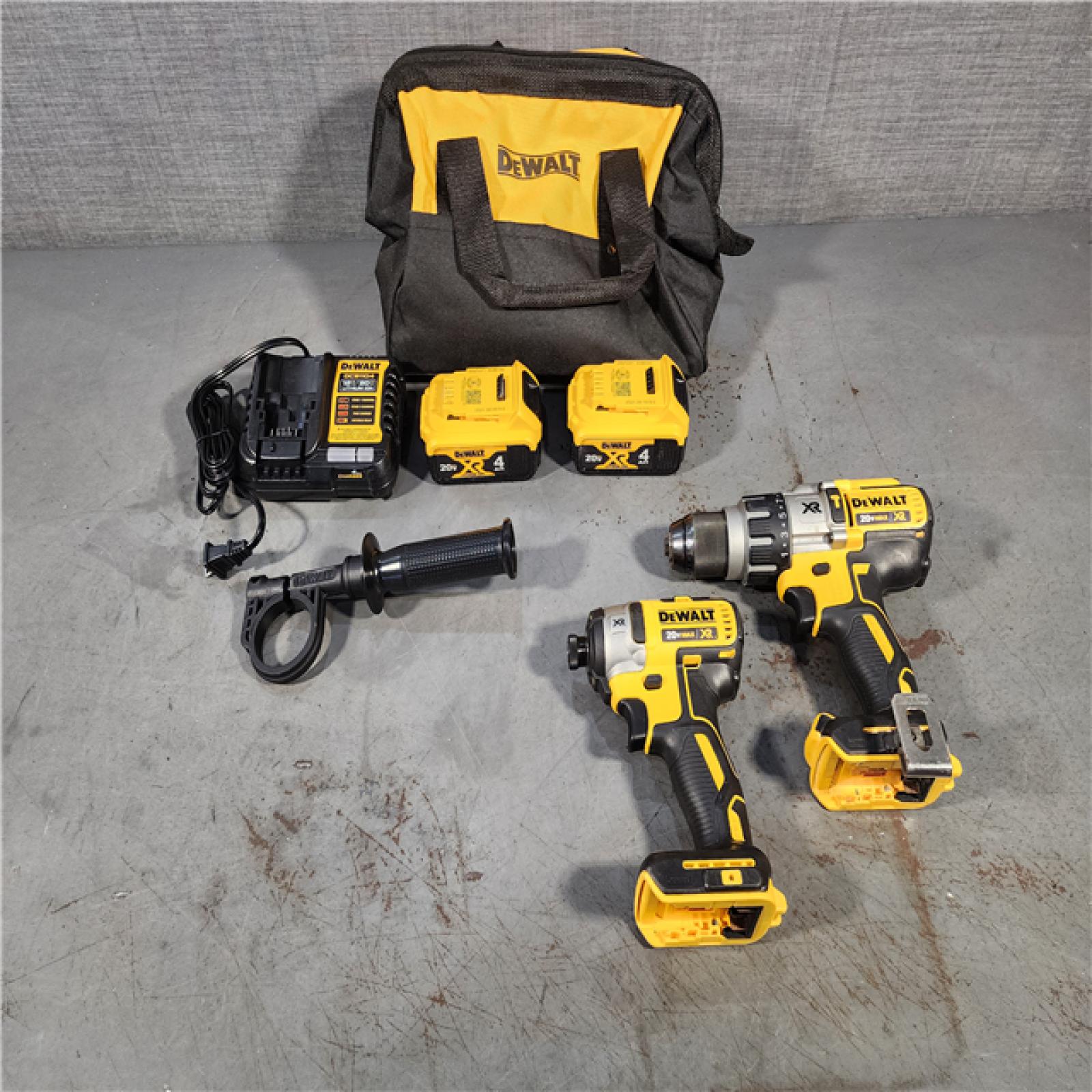 HOUSTON LOCATION - AS-IS DeWalt 20V MAX Brushless Cordless Hammer Drill/Impact (2-Tool) Combo Kit