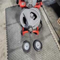 HOUSTON LOCATION - AS-IS RIDGID K-400 Drain Cleaning Snake Auger 120-Volt Drum Machine with C-32IW 3/8 in. X 75 Ft. Cable + 4-Piece Tool Set & Gloves