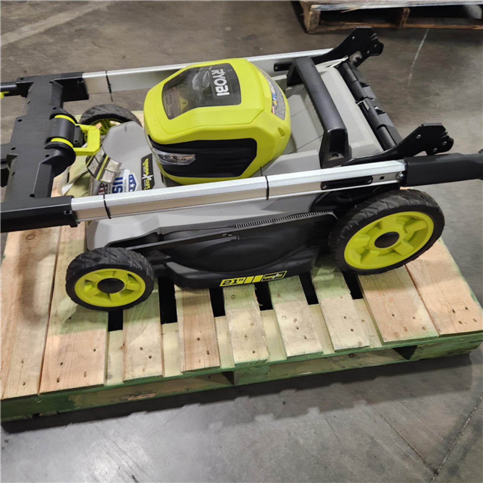 DALLAS LOCATION - AS-IS RYOBI 40V HP Brushless 21 in. Cordless Battery Walk Behind Multi-Blade Self-Propelled Mower