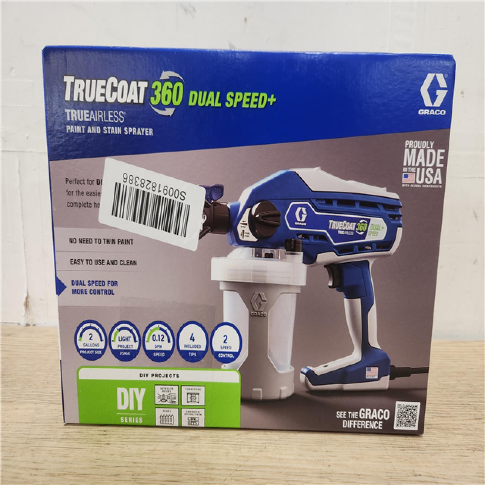 Phoenix Location NEW Graco TrueCoat 360 Variable Speed Handheld Airless Paint Sprayer